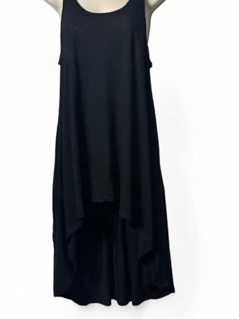 Black Sleeveless High Low Dress